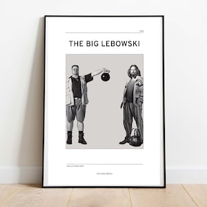 The Big Lebowski Inspired Art Print | Coen Brothers Poster | Big Lebowski Poster