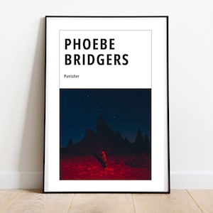 Phoebe Bridgers Inspired Art Print | Phoebe Bridgers - Punisher Poster | Phoebe Wall Art