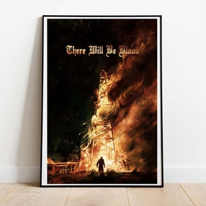 There Will Be Blood Inspired Art Print | Paul Thomas Anderson Poster | There Will Be Blood Movie Poster