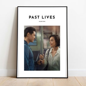 Past Lives Inspired Digital Art Print | Past Lives Printable Movie Poster | A24 Poster | Celine Song
