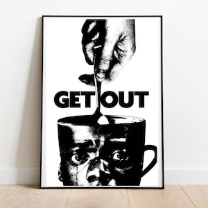 Get Out geïnspireerd Art Print | Ga weg filmposter | Jordan Peele Art