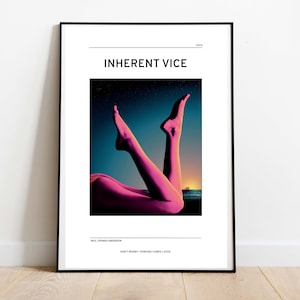 Inherent Vice Inspired Digital Art Print | Paul Thomas Anderson Printable Poster |