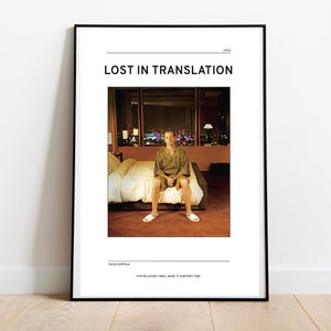 Lost in Translation Inspired Art Print | Lost in Translation Movie Poster | Sofia Coppola Art print | Bill Murray print