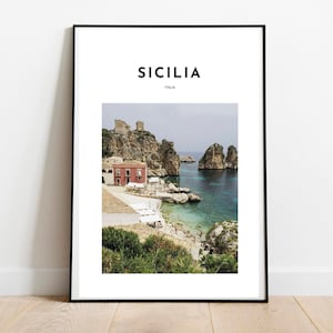 Sicily Italy Art Print | Sicily Wall Decor | Sicilia Italia Poster |