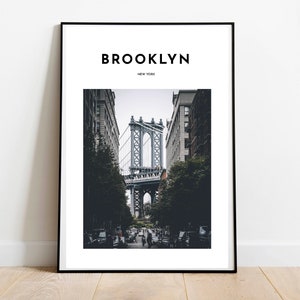 Brooklyn New York Art Print / Brooklyn Wall Decor / Brooklyn Photo Poster /