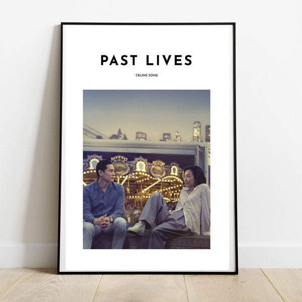 Past Lives Inspired Digital Art Print | Past Lives Printable Movie Poster | A24 Poster | Celine Song