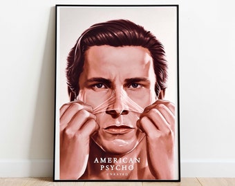 Impresión de arte inspirada en American Psycho / Cartel de la película American Psycho / Cartel de Christian Bale