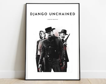 Django Unchained inspiriert Kunstdruck | Quentin Tarantino Poster | Tarantino-Kunst