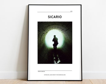 Lámina artística inspirada en Sicario / Póster de Sicario / Póster de Denis Villeneuve