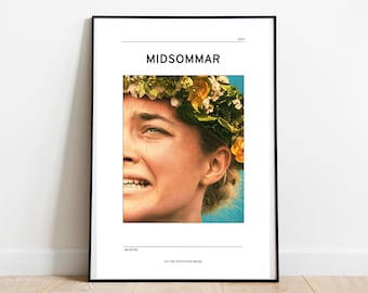 | d’impression d’art inspirée de Midsommar Affiche de film inspirée de Midsommar | Ari Aster | Affiche de film d’horreur