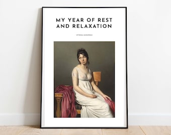 My Year of Rest and Relaxation Book Quote Poster Book Cover Art