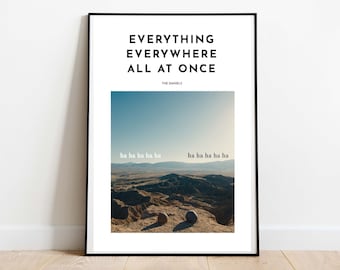 Everything Everywhere All at Once Inspired Art Print | Everything Everywhere Movie Poster | The Daniels Art |