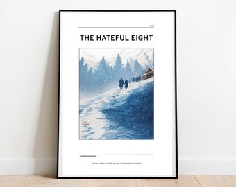 The Hateful Eight Inspired Art Print | Quentin Tarantino Poster | Tarantino Art