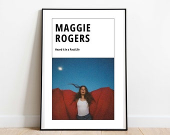 Maggie Rogers - Heard it in a Past Life Art Print | Maggie Rogers Album Poster