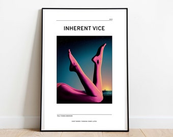 Inherent Vice Inspired Digital Art Print | Paul Thomas Anderson Printable Poster |