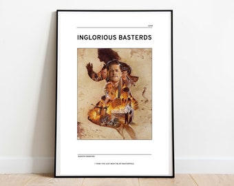 Inglorious Basterds Inspired Art Print | Quentin Tarantino Poster | Tarantino Art