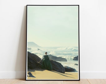 Porträt einer Dame am Feuer inspiriert von Kunstdruck | Porträt einer Dame auf Feuer Poster |