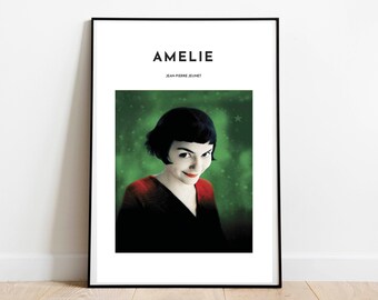 Impresión de arte inspirada en Amelie / Póster de película francesa / Póster de Amelie