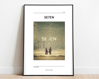 Seven Inspired Art Print | David Fincher Poster | Se7en Movie Poster