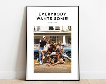 Everybody Wants Some! Movie Art Print | Movie Poster | Richard Linklater Poster |