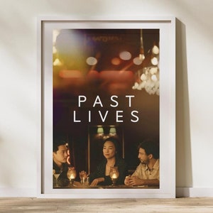 Past Lives Inspired Digital Art Print | Past Lives Printable Movie Poster | A24 Poster | Celine Song
