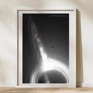 Interstellar Inspired Digital Art Print | Interstellar Printable Movie Poster | Christopher Nolan Poster