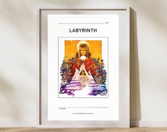 Impresión de arte inspirada en el laberinto / Cartel del laberinto /