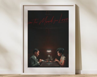 In the Mood for Love Poster Wong Kar Wai Minimalist Movie Poster Wall