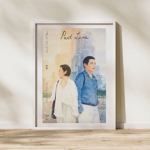 Past Lives Inspired Art Print | Past Lives Movie Poster | A24 Poster | Celine Song