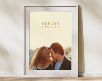 Antes del amanecer película impresión de arte digital / antes del amanecer cartel de película imprimible / cartel de Richard Linklater / Julie Delpy Ethan Hawke