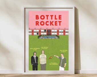 Bottle Rocket Inspired Art Print | Wes Anderson Poster | Wes Anderson Art