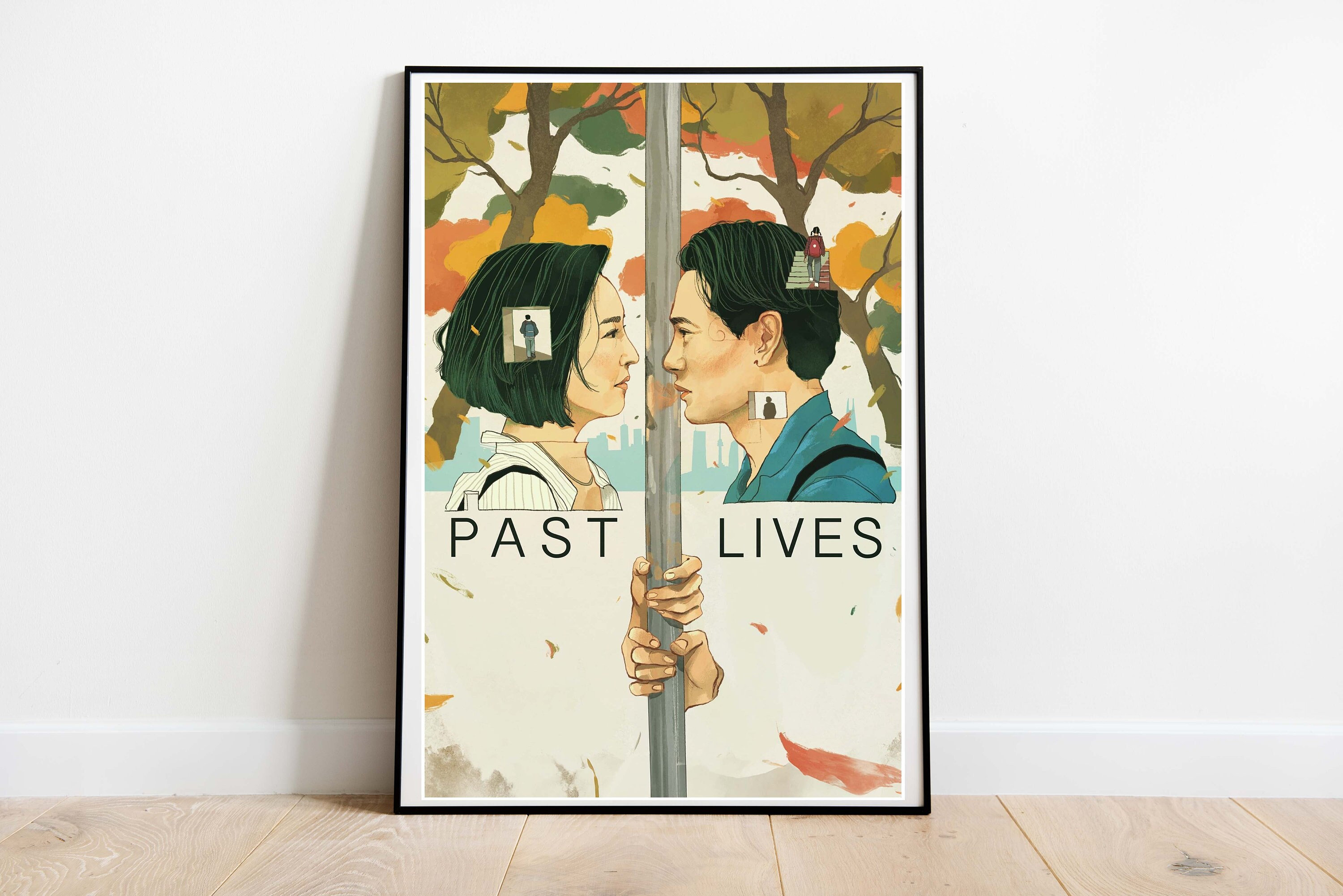Past Lives Inspired Digital Art Print | Past Lives Printable Movie Poster | A24 Poster | Celine Song