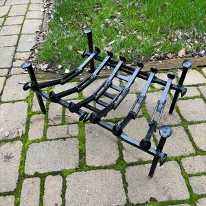18-24 Stilts/tall Railroad Spike Fireplace Grate With Extended Spike ...