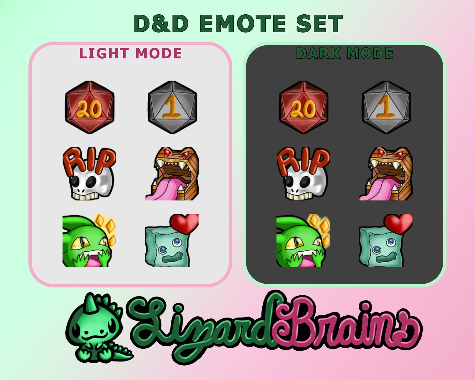Dungeons and Dragons Emotes / D&D Set für Twitch und Discord / - Etsy
