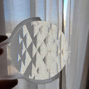 2 PACK - 50mm (~2&quot;) clear faceted glass jewels , stained glass supplies