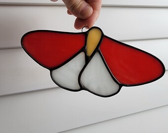 Stained Glass Moth / Butterfly Suncatcher | Window Hanging