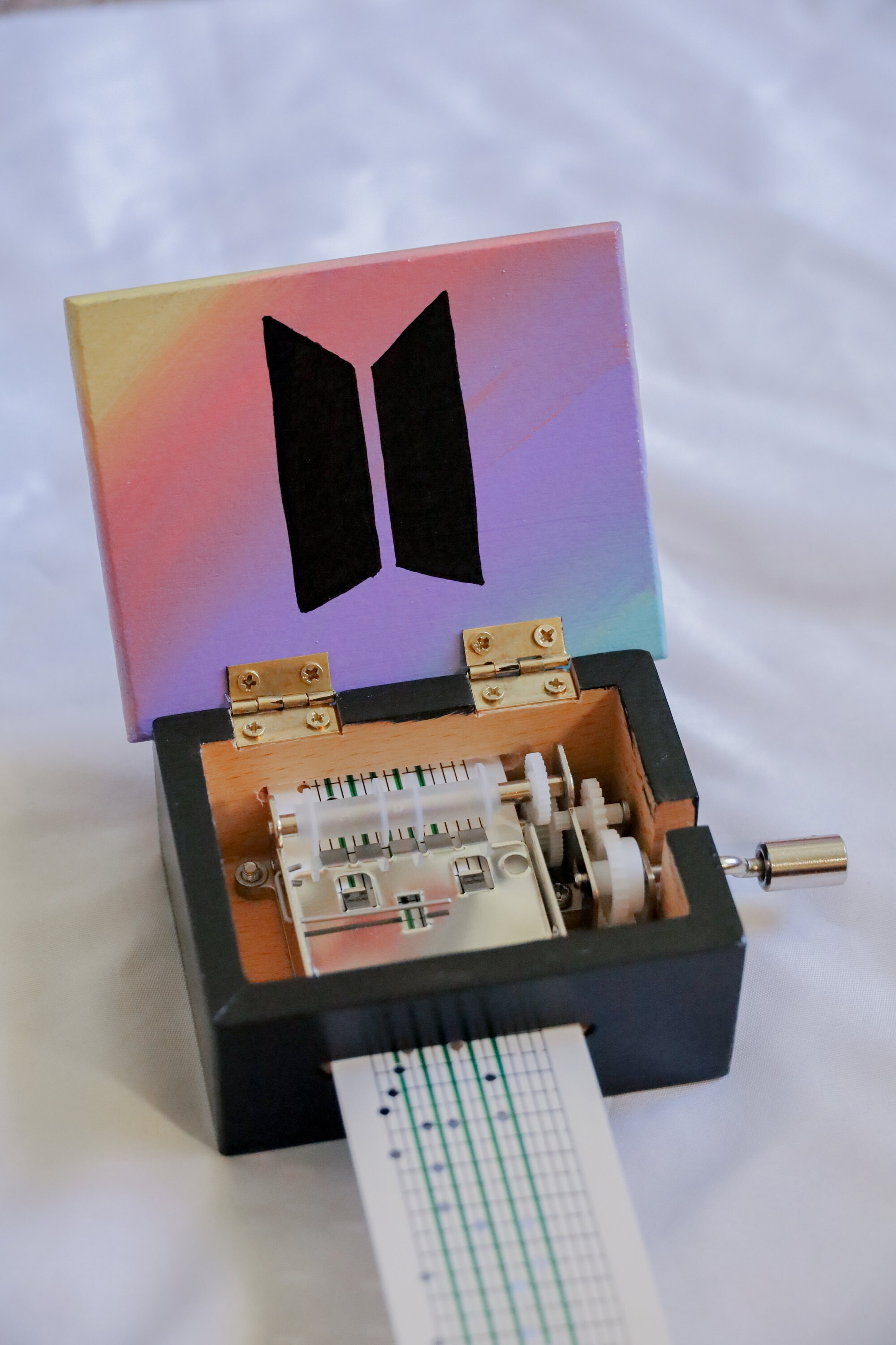 Jin Epiphany Music Box Painted BTS Music Box ARMY BTS Gift Idea Cute