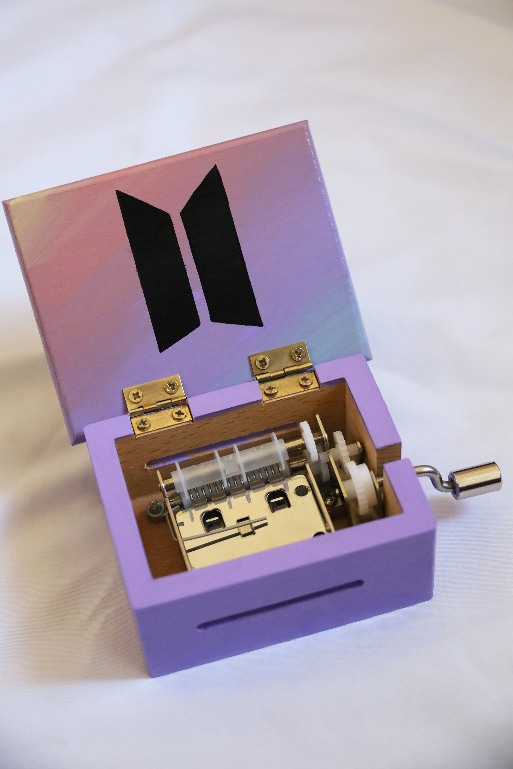 Jin Epiphany Music Box Painted BTS Music Box ARMY BTS Gift Idea Cute