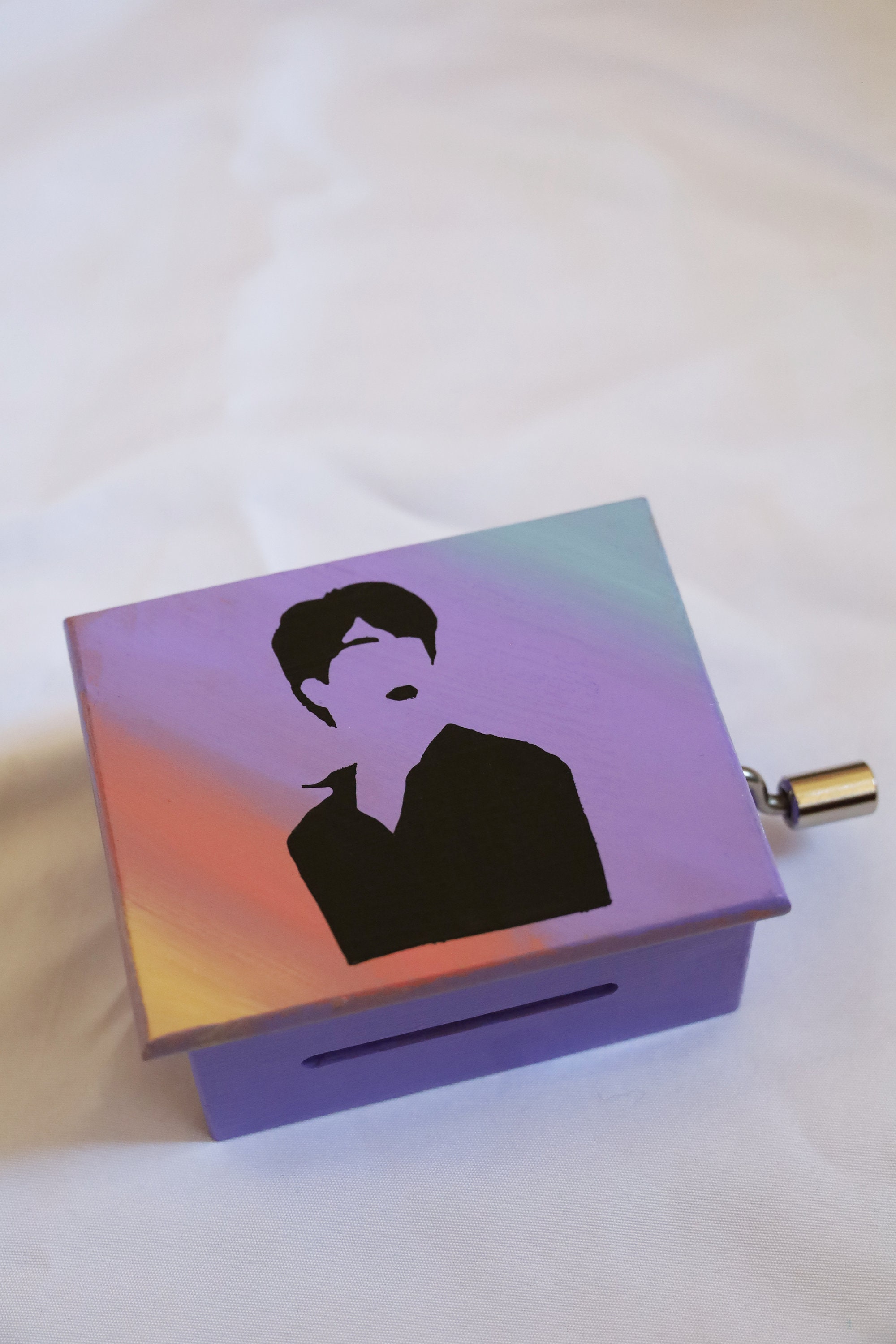 Jin Epiphany Music Box Painted BTS Music Box ARMY BTS Gift Idea Cute