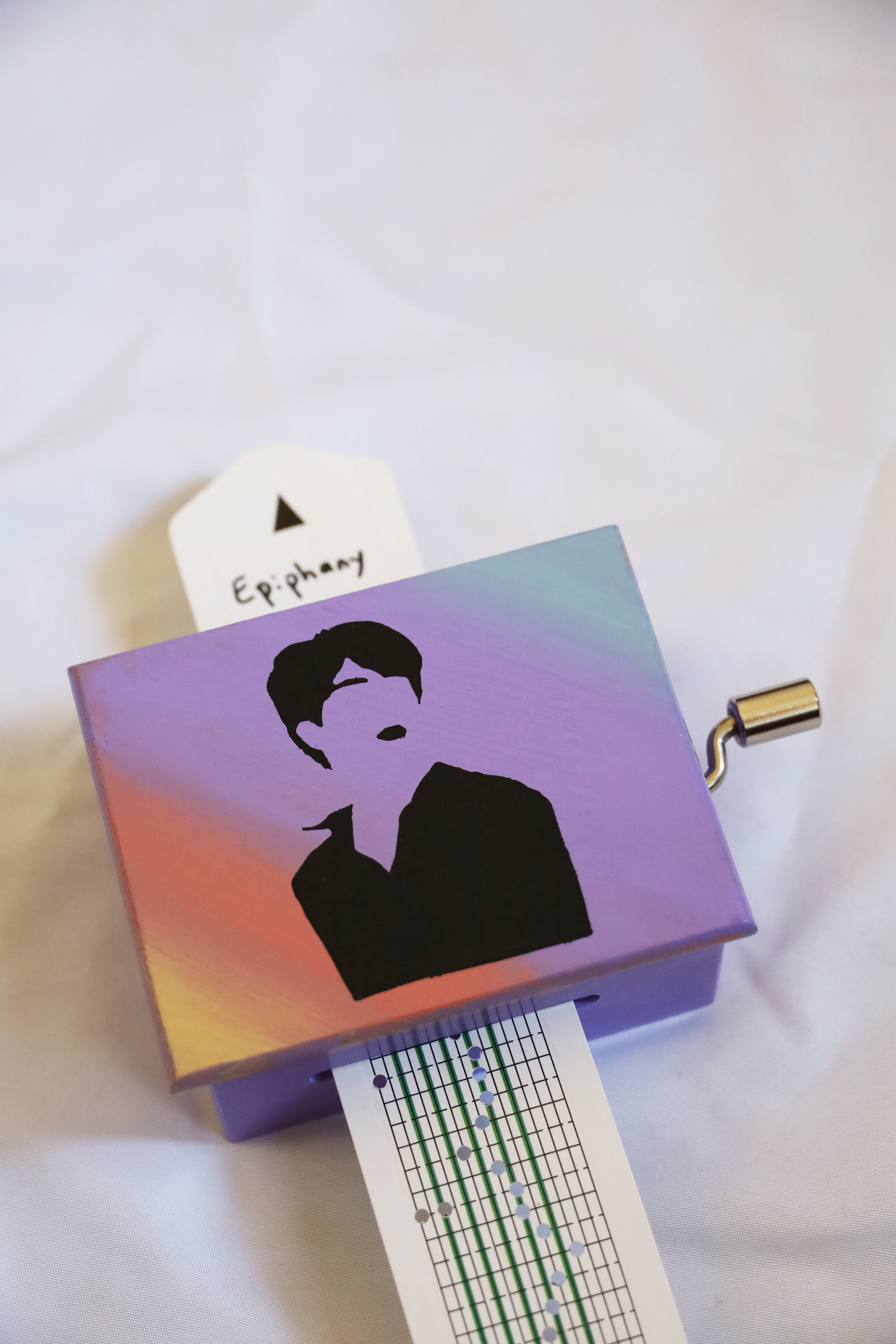 Jin Epiphany Music Box Painted BTS Music Box ARMY BTS Gift Idea Cute