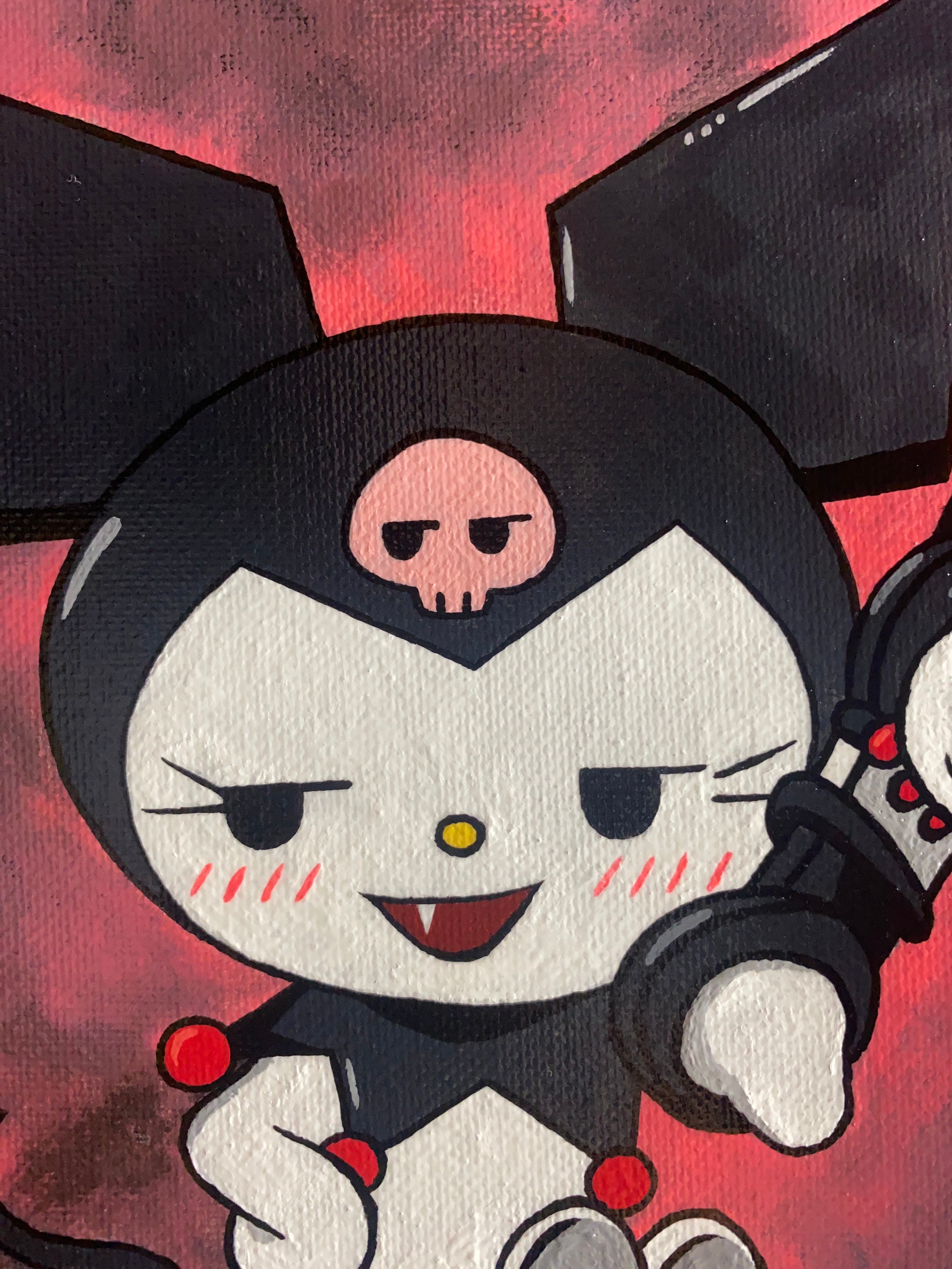 Kuromi FA Canvas Painting - Etsy