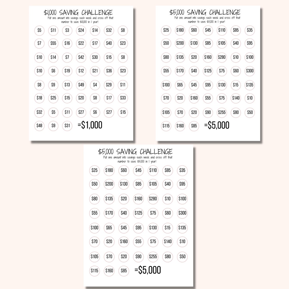 Savings Binder Printable