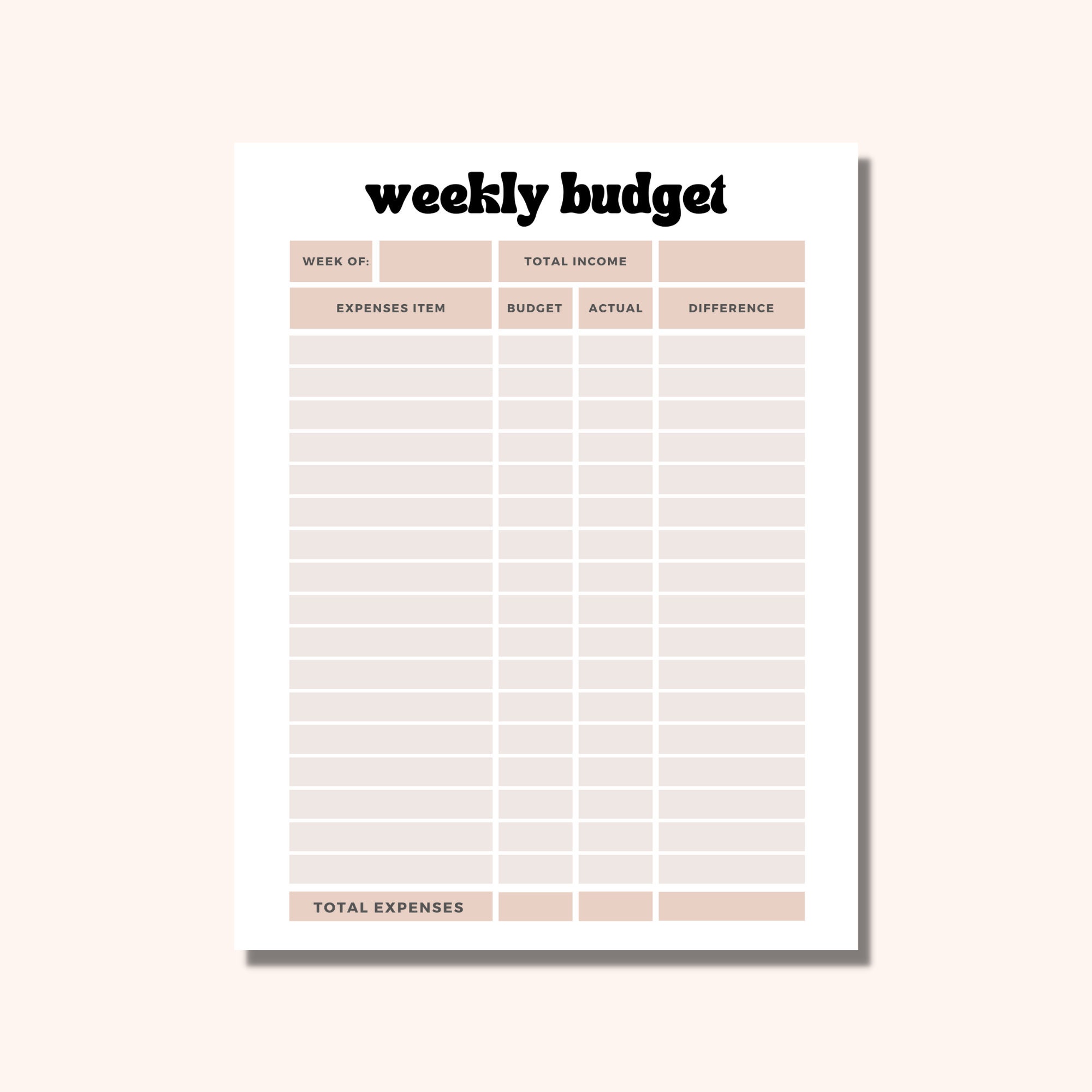Budget Binder Printable, Savings Binder Printable, Budget Planner ...