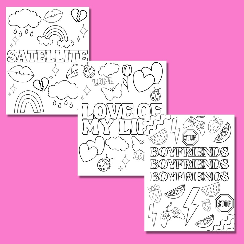 Harry Styles Printable Coloring Book Harry's House - Etsy