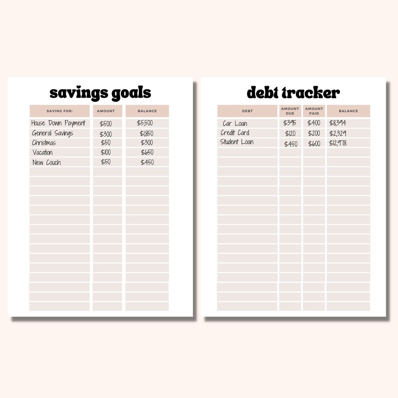 Budget Binder Printable, Savings Binder Printable, Budget Planner ...