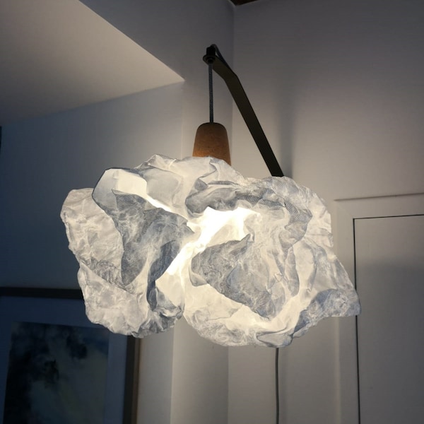 Pendant or wall lamp Cloudy M cloud white lampshade