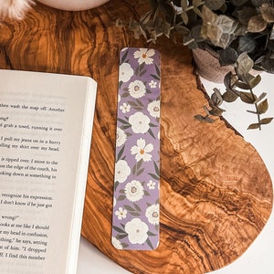 Purple Wildflower Bookmark, Cute Bookmarks, Bookish Finds, Book Accessories, Bookworm Gifts, Book Lover Gifts, Floral Bookmark, Bookmark Set