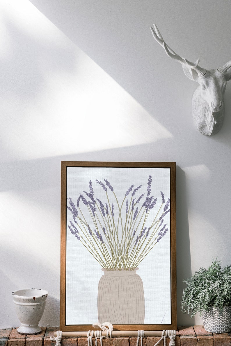 Lavender Print, Lavender Wall Art, Botanical Print, Printable Art, Lavender Instant Download Printable Wall Decor, Lavender Home Decor image 5