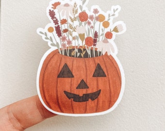 Kürbis Aufkleber, Jackolantern Aufkleber, Herbst Aufkleber, Herbst Aufkleber, Halloween Aufkleber, Herbst Laptop Aufkleber, Herbst Wasserflasche Aufkleber