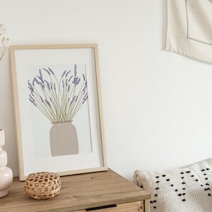 Lavender Print, Lavender Wall Art, Botanical Print, Printable Art, Lavender Instant Download Printable Wall Decor, Lavender Home Decor image 6